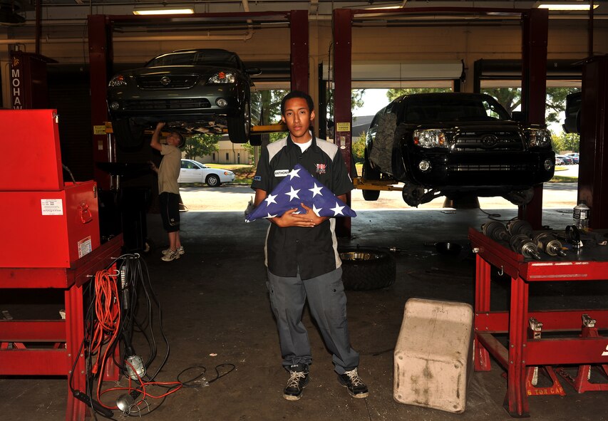 MOODY AIR FORCE BASE, Ga. -- Anthony Edmondson, 23rd Force Support Squadron recreation agent, was in the fourth grade when the attacks happened Sept. 11, 2001. “I woke up and went downstairs where my parents were in the living room watching TV. I remember looking at it and seeing the buildings fall. I asked if they were watching a movie, but they told me it was real.” (U.S. Air Force photo /Airman 1st Class Joshua Green)