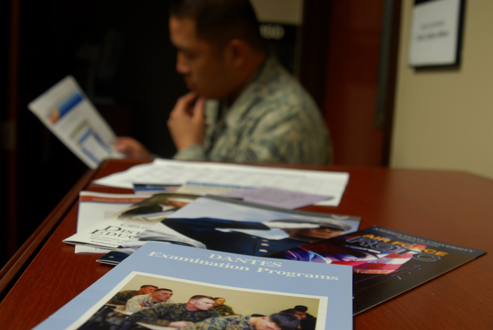 GOODFELLOW AIR FORCE BASE, Texas -- The base education center here offers many opportunities for Goodfellow members to pursue a higher education. The center is located in building 320. (U.S. Air Force photo illustration/ Senior Airman Tong Duong) 