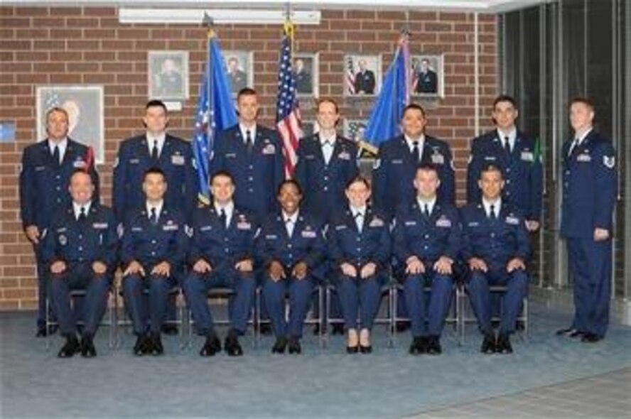 Graduating members of NCO Academy class 10-7.