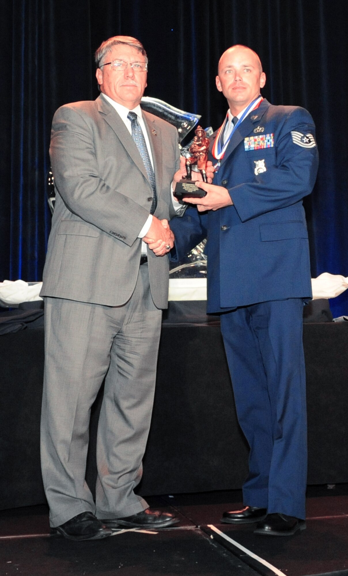 Tech. Sgt. Jayme Scammahorn earned the Department of Defense Heroism award for the Air Force. Sergeant Scammahorn is assigned to Davis-Monthan AFB, Ariz. (U.S. Air Force photo)
