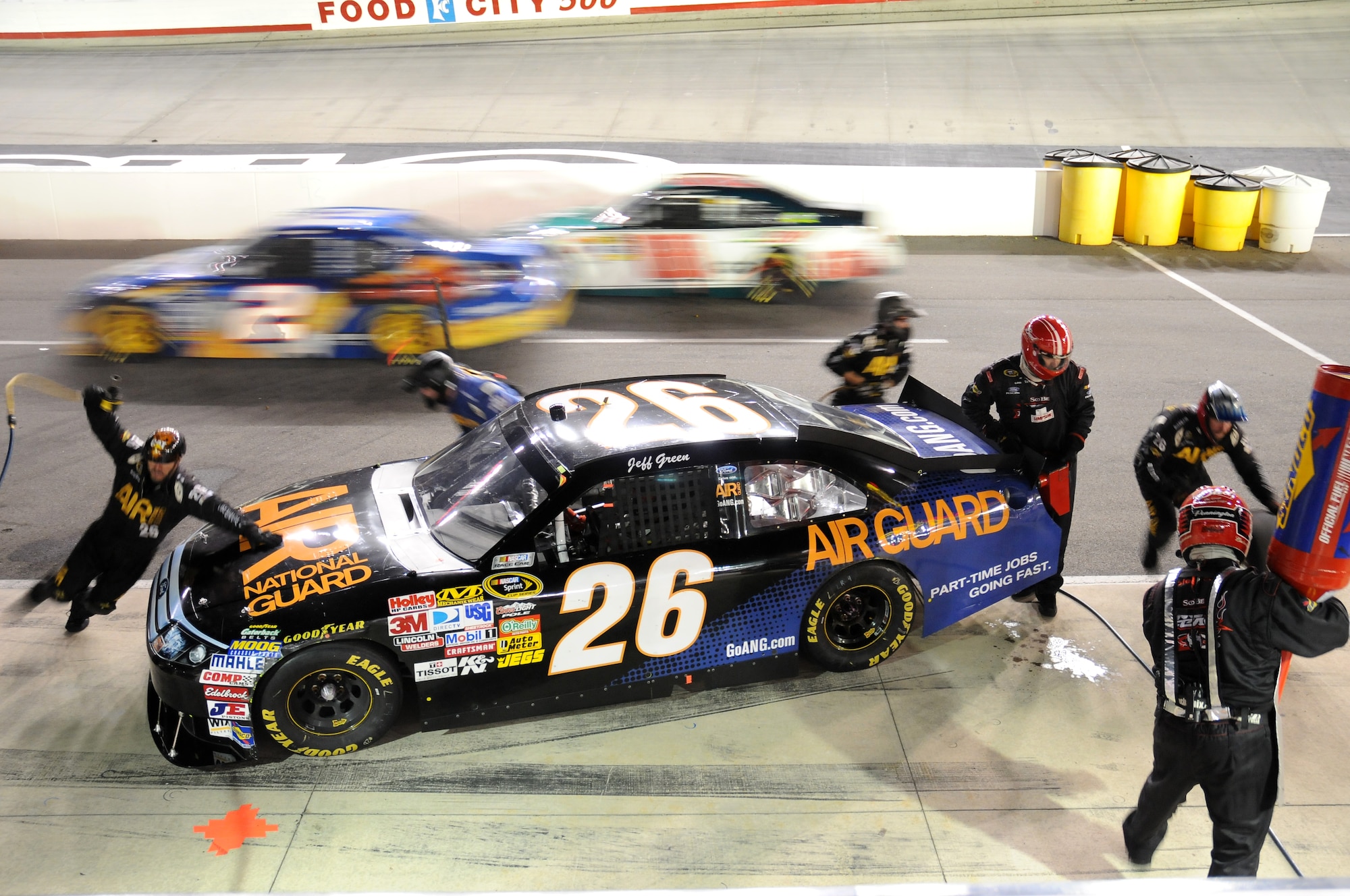 The Air Guard's #26 car driven by Jeff Green and owned by Latitude 43 Motorsports is scheduled to race in the Air Guard 400 at Richmond International Speedway on Sept. 11, 2010. (U.S. Air Force photo/Master Sgt. Kurt Skoglund)