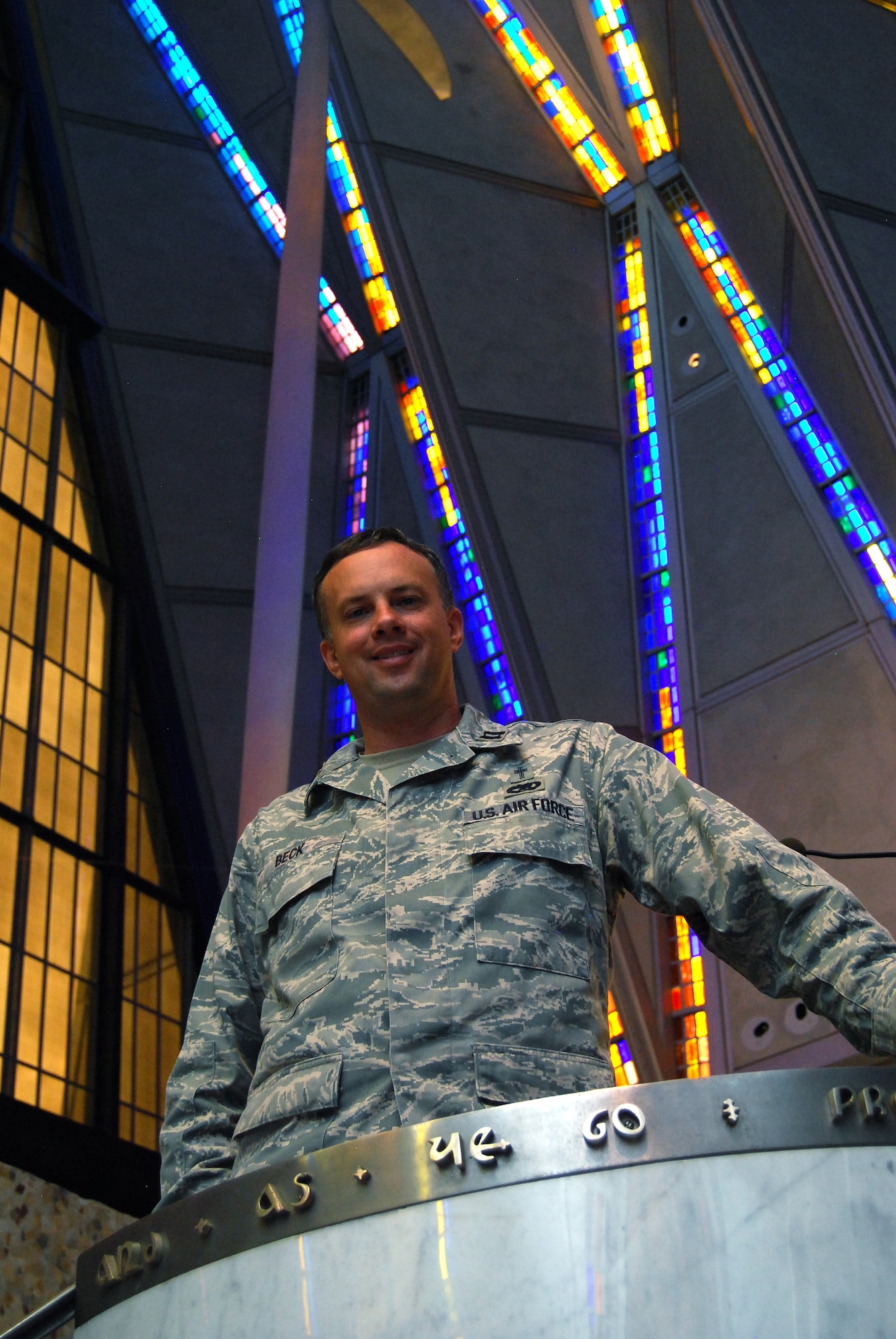 Chaplain (Capt.) Zebulon Beck is the Air Force Academy's Mormon chaplain and a native of Utah. (U.S. Air Force photo/Staff Sgt. Don Branum)