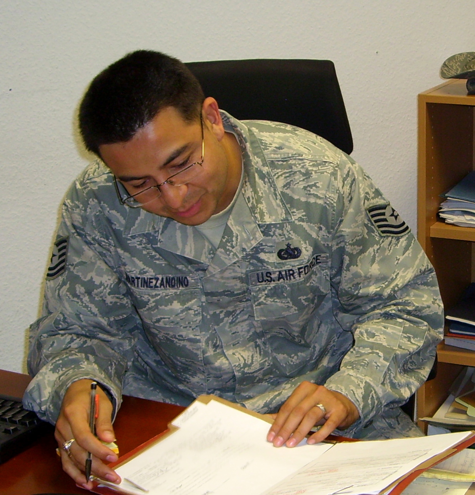 SPANGDAHLEM AIR BASE, Germany -- Tech. Sgt. Henry Andino, 52nd Logistics Readiness Squadron NCO in charge equipment accountability element, is the 52nd Fighter Wing Top Saber Performer for the week of Sept. 10-16. (U.S. Air Force courtesy photo)