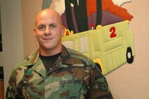 Staff Sgt. Pierce Franklin
Fire Department

Franklin had family in the pentagon when the plane crashed into it, but that wasn’t the only thing he remembered about that day.

“Being a fireman, I watched all the firemen walk into the towers that day and never come back down. I knew that they had made the ultimate sacrifice for people they didn’t even know, but that’s part of the job. It’s more a calling really.”

(Air Force photo by Airman 1st Class Krystal Tomlin)
