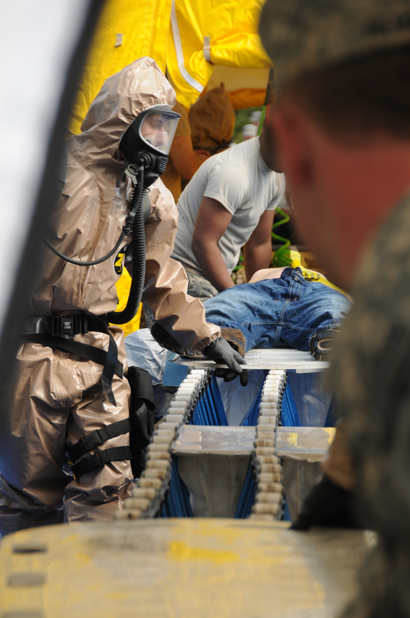 Members of the Massachusetts Air and Army Guard units spent 2 days in September at Camp Edwards, Mass., getting certified as part of the state's Chemical, Biological, Radiological, Nuclear and high-yield Explosive (CBRNE) Enhanced Response Force Package (CERFP)