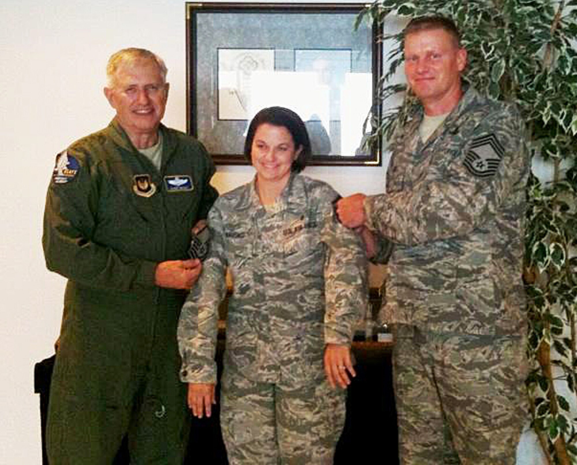 KAPAUN AIR STATION, Germany - Gen. Roger A. Brady, U.S. Air Forces in Europe commander, and Chief Master Sgt. David Lawrence, Kisling NCO Academy commandant, surprised Tech. Sgt. Patrica Krisko, an NCOA instructor, with a Stripes for Exceptional Personnel, or STEP, promotion to master sergeant Sept. 8, 2010.  (U.S. Air Force photo)