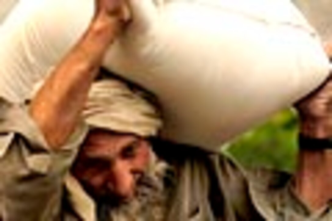 U.S. Marine Transport Supplies to Gilgit Air Base