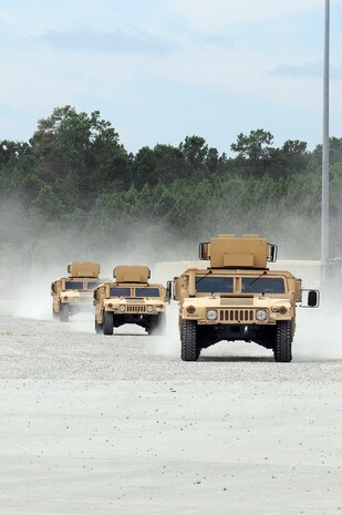 Prepositioning ship, United States Naval Ship Soderman received more than 2,000 pieces of equipment over a 10-day period aboard Naval Weapons Station Charleston Sept. 7 to Sept. 17. The ships allow the military the capability to receive needed equipment in a timely manner in order to respond quickly to any emergency. They provide quick movement of military gear between operating areas without relying on other nation's modes of transportation. (U.S. Navy photo by Mass Communication Specialist 1st Class Jennifer R. Hudson)