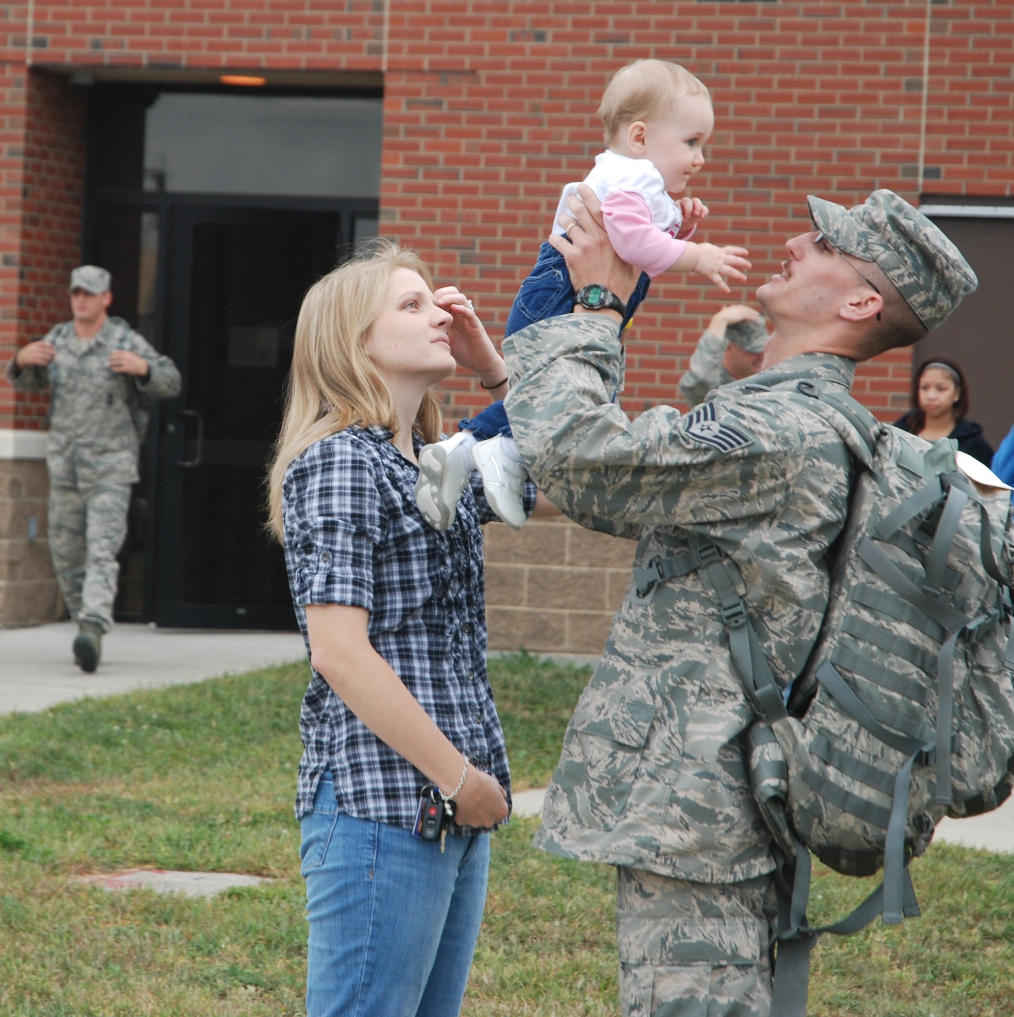 Westover Security Forces Squadron members deployed to Afghanistan Monday. More than a dozen Airmen deployed for approximately 180 days.