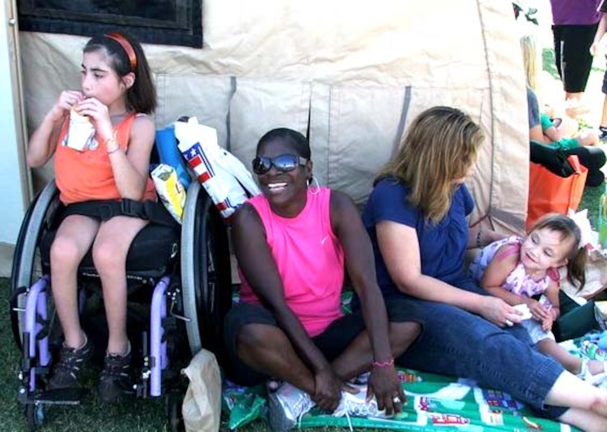 ALTUS AIR FORCE BASE, Okla -- Participants in the Exceptional Family Member Program carnival at Altus AFB enjoy a beautiful day and great activities Sept. 10. 123 special needs children and their families turned out for the carnival (Courtesy photo)