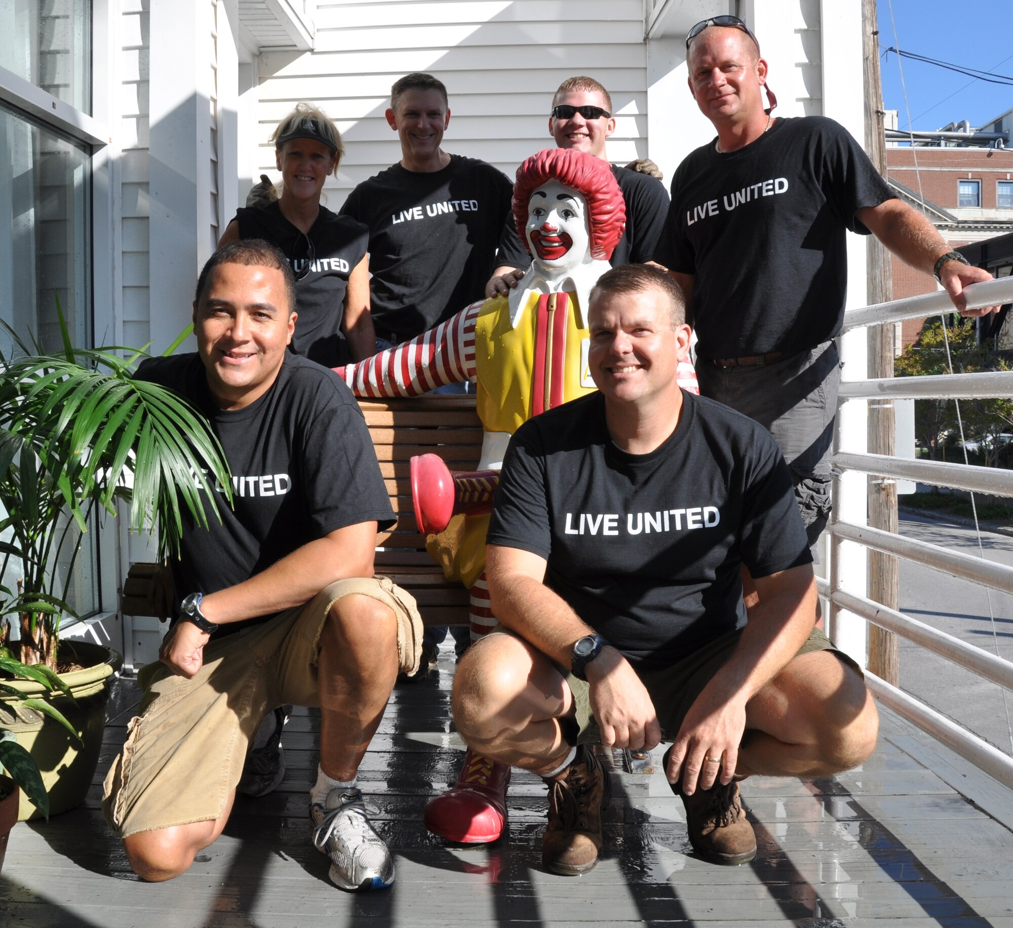 Members of the 315th Airlift Wing at the Ronald Mcdonald House of Charleston during the United Way’s 2010 National Day of Caring Sept 14, 2010 in the city of Charleston, S.C. (U.S. Air Force photo/Staff Sgt. Shane Ellis)