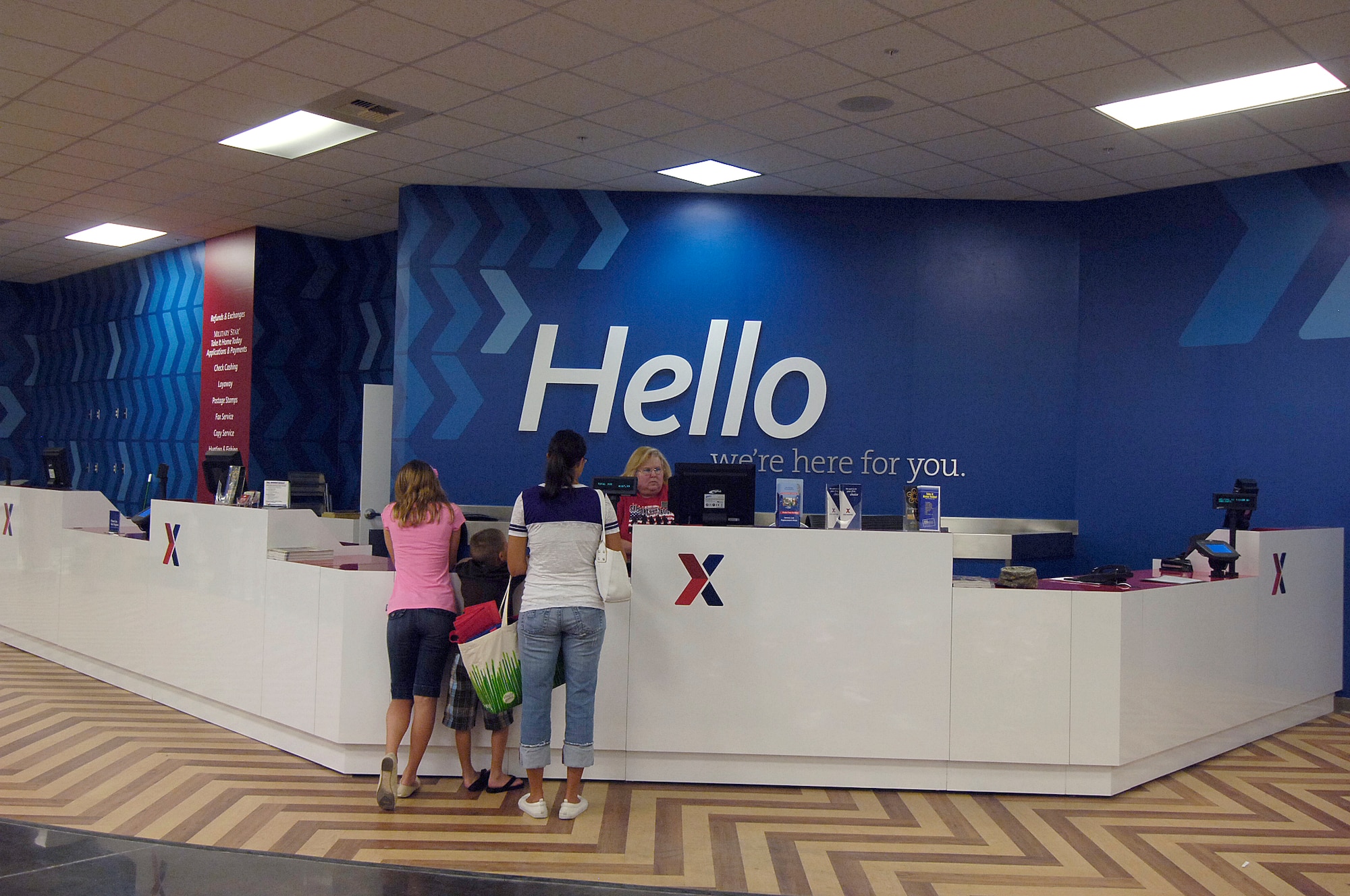 Say hello to big changes at the Tinker Base Exchange. The facility has been divided into three areas — Home, Life and Style — and the customer service area has moved to the front of the store. (Air Force photo by Margo Wright)
