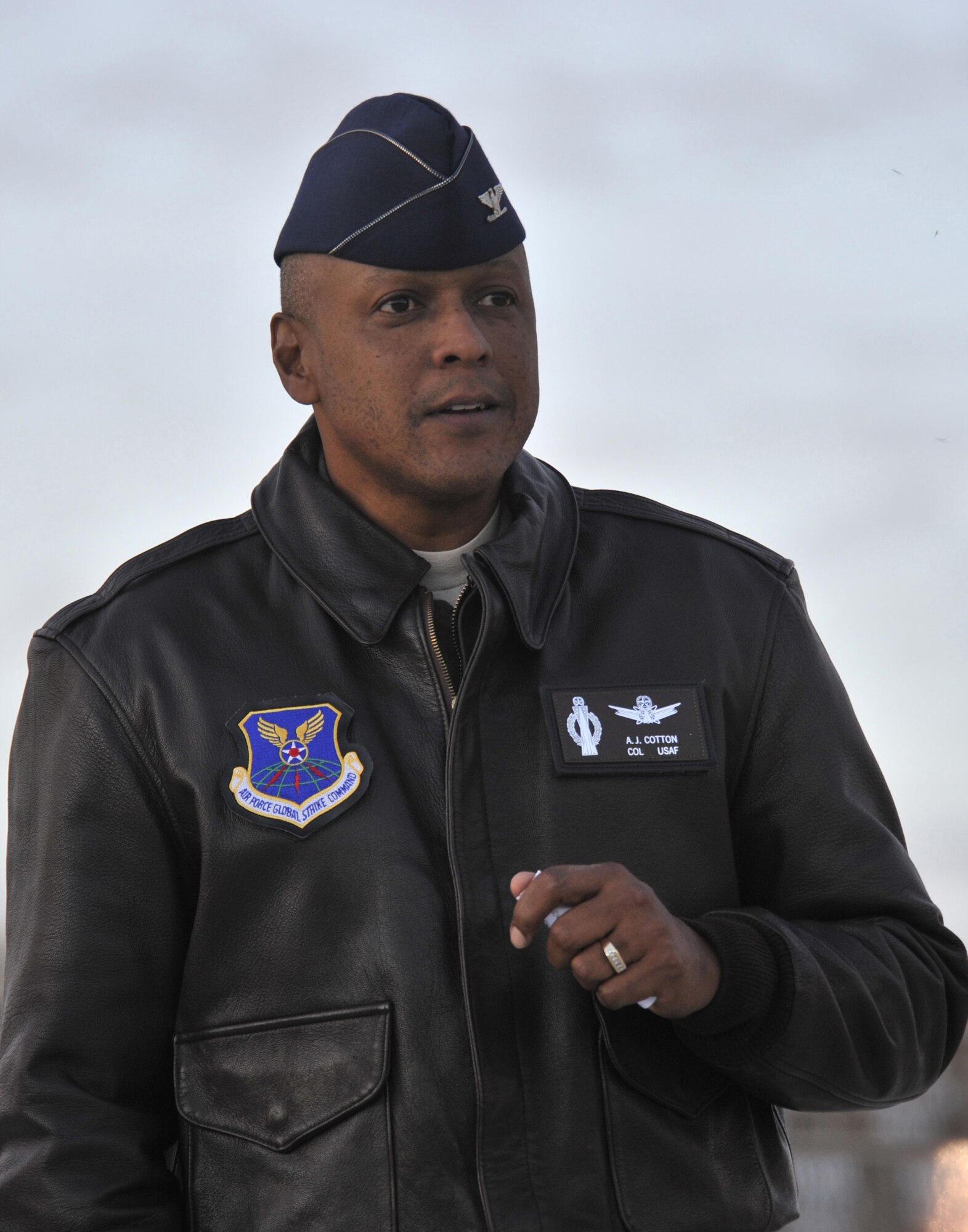Col. Anthony Cotton, 341st Missile Wing commander, was one of the featured speakers at the 9/11 Rememberance ceremony following the Freedom Ride Sept. 11. (U.S. Air Force photo/John Turner)