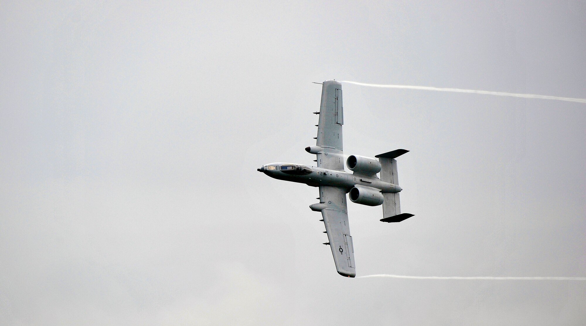 An A-10 Thunderbolt II performs an aerial demonstration during Misawa Air Festival 2010 Sept. 19, at Misawa Air Base, Japan. (U.S. Air Force photo by Staff Sgt. Chad Strohmeyer/Released)