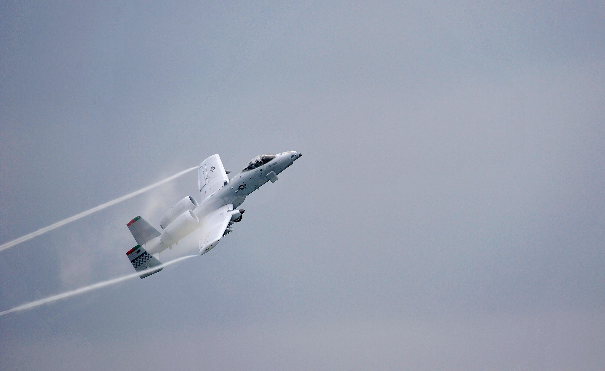 An A-10 Thunderbolt II performs an aerial demonstration during Misawa Air Festival 2010 Sept. 19, at Misawa Air Base, Japan. (U.S. Air Force photo by Staff Sgt. Chad Strohmeyer/Released)