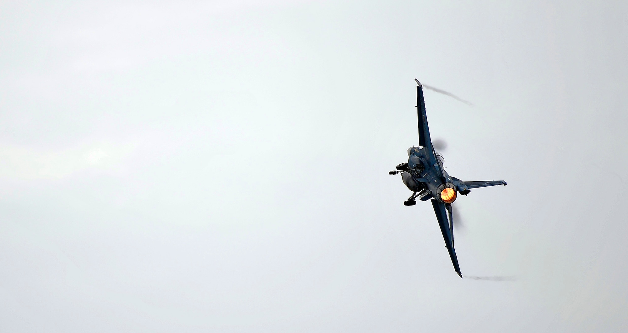 A Japanese F-2 performs an aerial demonstration during Misawa Air Festival 2010 Sept. 19, at Misawa Air Base, Japan. (U.S. Air Force photo by Staff Sgt. Chad Strohmeyer/Released)