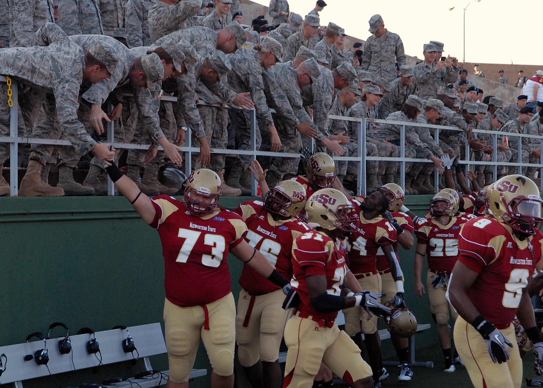 Msu Hosts Military Appreciation Game Sheppard Air Force Base