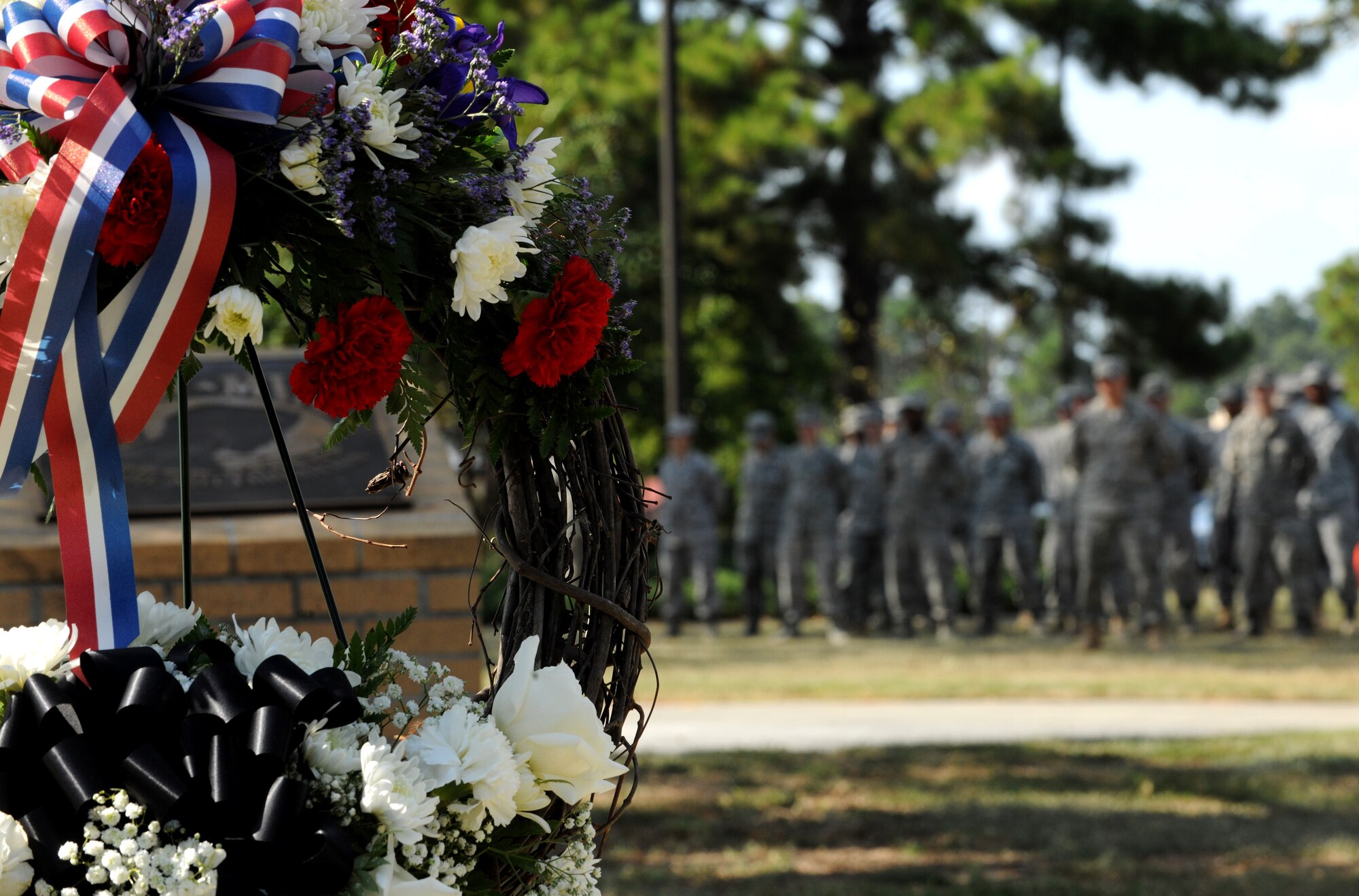 MOODY AIR FORCE BASE, Ga. -- Several Moody members from Moody came out to attend the Prisoner of War/Missing in Action Recognition Day Ceremony held here Sept. 17.  The event was preceded by a memorial run held earlier in the day. (U.S. Air Force photo/Airman 1st Class Benjamin Wiseman)
