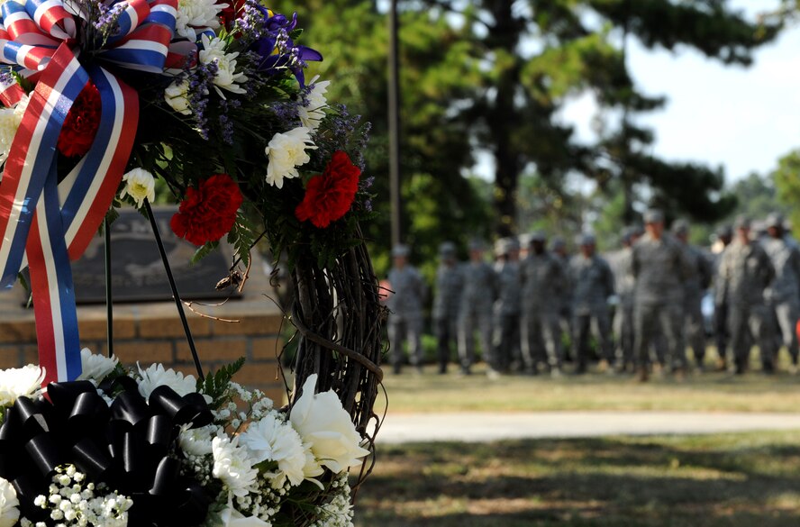MOODY AIR FORCE BASE, Ga. -- Several Moody members from Moody came out to attend the Prisoner of War/Missing in Action Recognition Day Ceremony held here Sept. 17.  The event was preceded by a memorial run held earlier in the day. (U.S. Air Force photo/Airman 1st Class Benjamin Wiseman)
