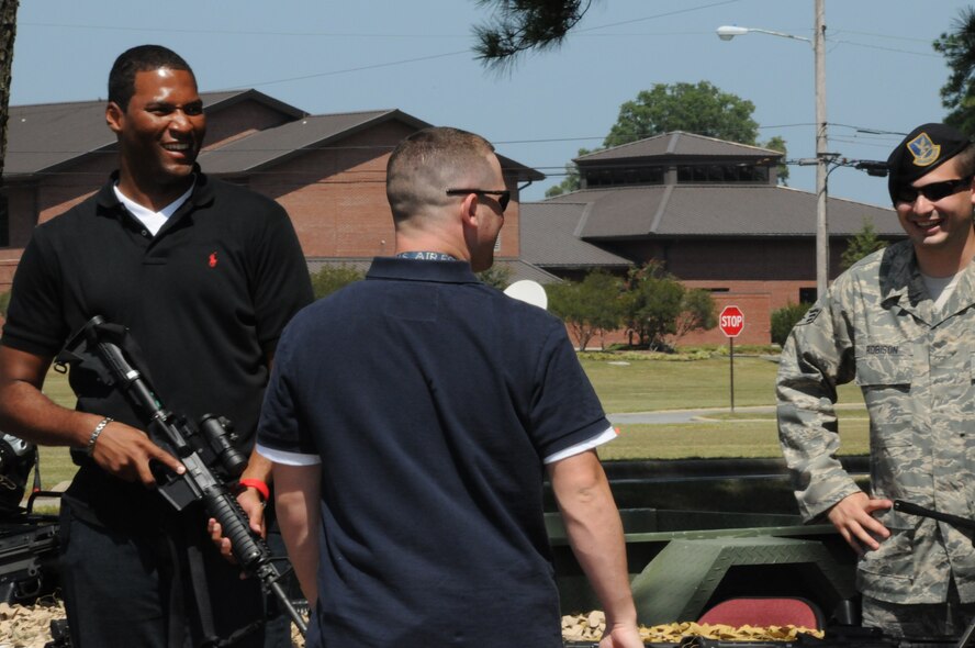 Members of the 916th Security Forces are always excited to show off their 'tools of the trade' during the annual family day picnic. (USAF photo by 916ARW/PA)