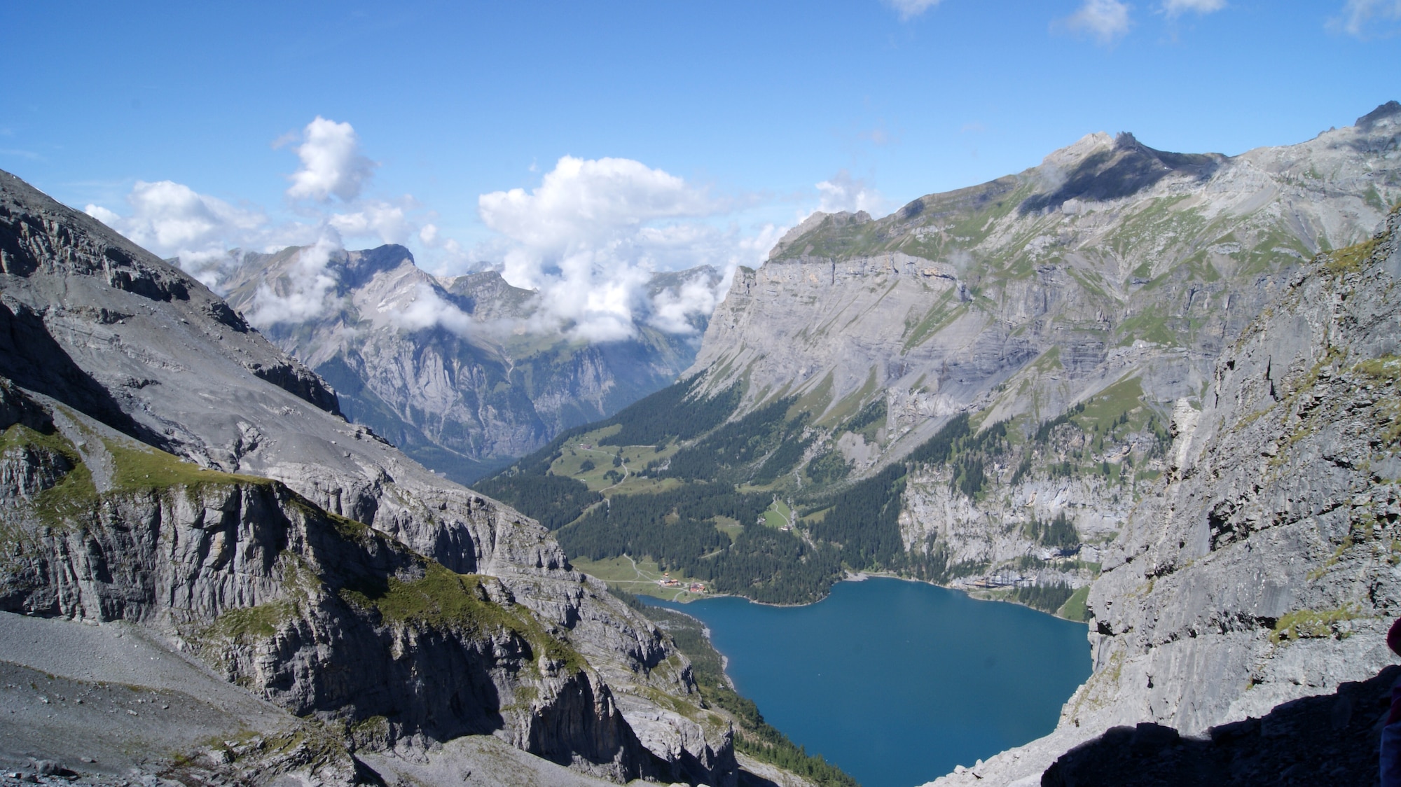 KANDERSTEG, Switzerland -- Breath taking views from the Swiss Alpine mountains are one attraction of the annual Kandersteg International Scout Camp Swiss Adventure. It is hosted by the Navigators, an international and interdenominational Christian missionary organization, and offers young adults an opportunity to enjoy Labor Day away from day-to-day routines. (U.S. Air Force photo/Staff Sgt. Troy Dontigney)