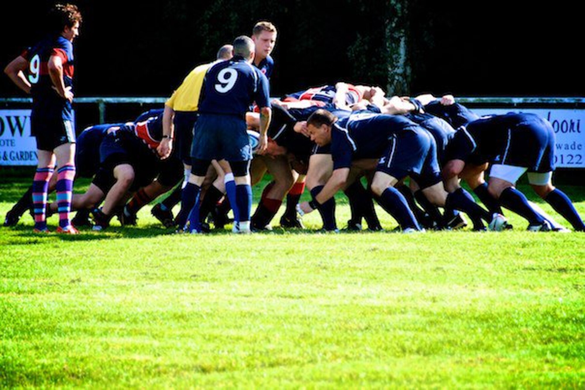 Molesworth Maulers (right) against Biggleswade Rugby Club during their game on Sept. 11, 2010.  