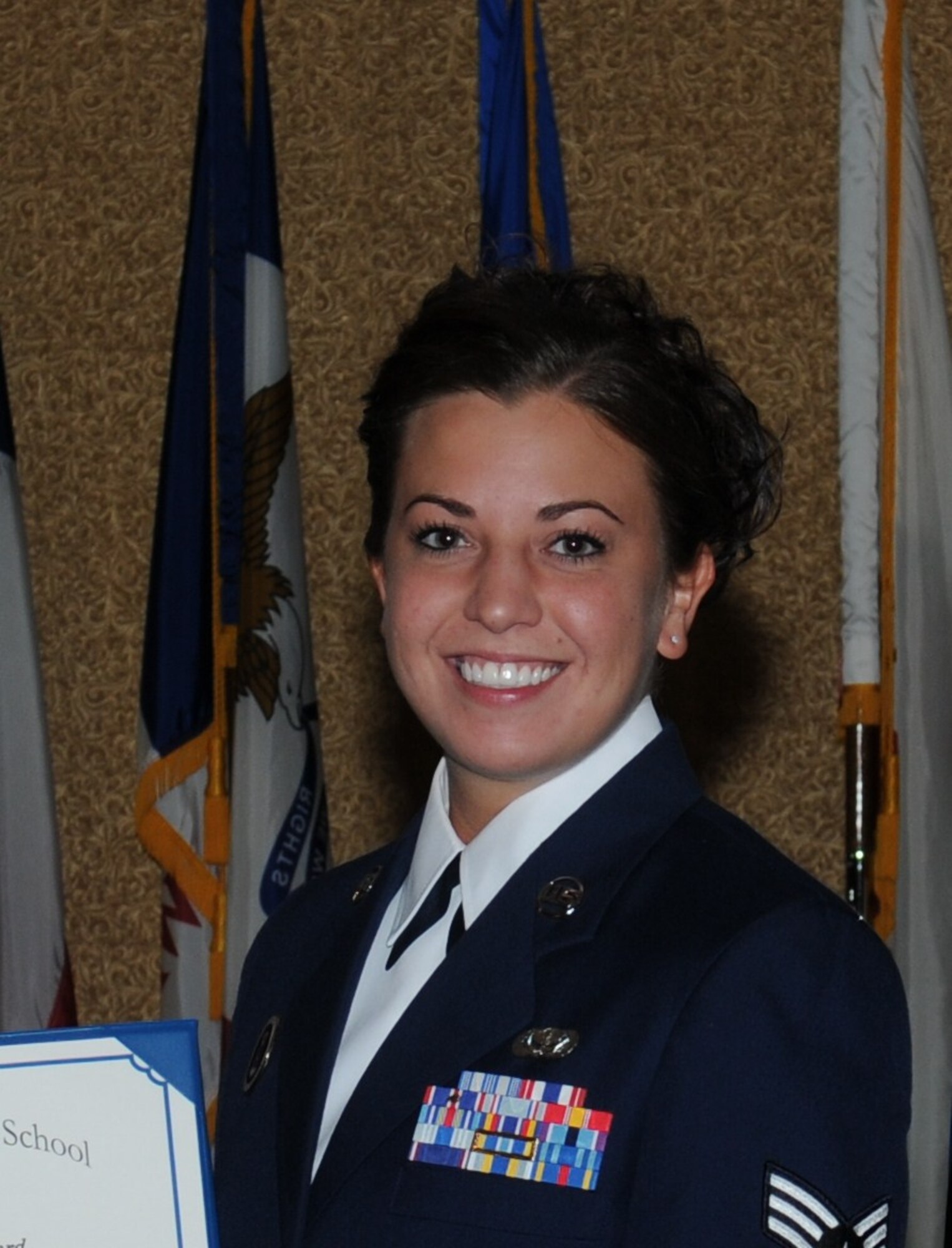 Class 10-7 Airman Leadership School graduate Senior Airman Hannah Ward, 332nd Recruiting Squadron.