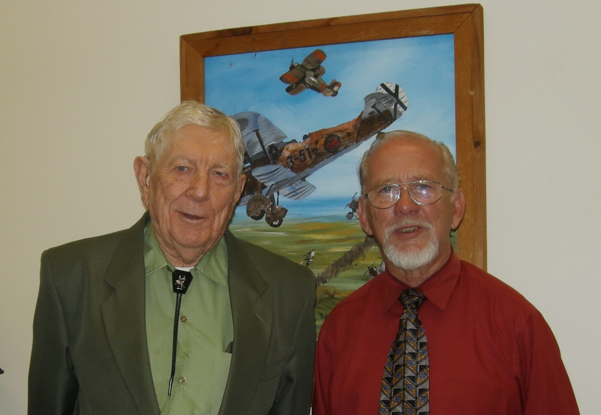 Michael Colbert, Director, Retiree Activities office, left, and Graham Stewart, volunteer.  Courtesy photo