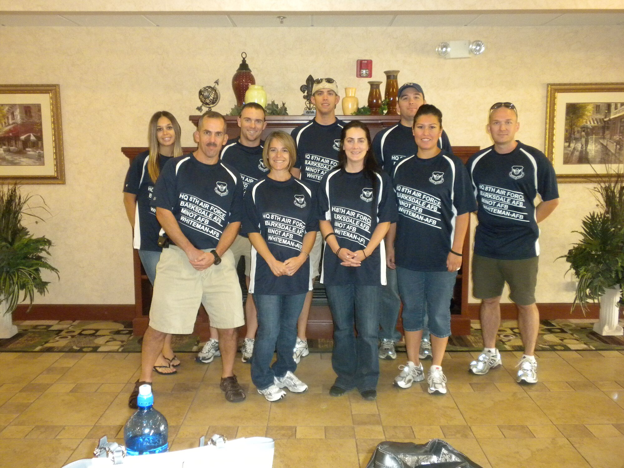 The Whiteman running club participated in the Air Force Marathon last Saturday at Wright-Patterson AFB, Ohio. The marathon team was made up of 10 members and is a combination of Air Force Global Strike Command Airmen and civilians. (Courtesy photo)