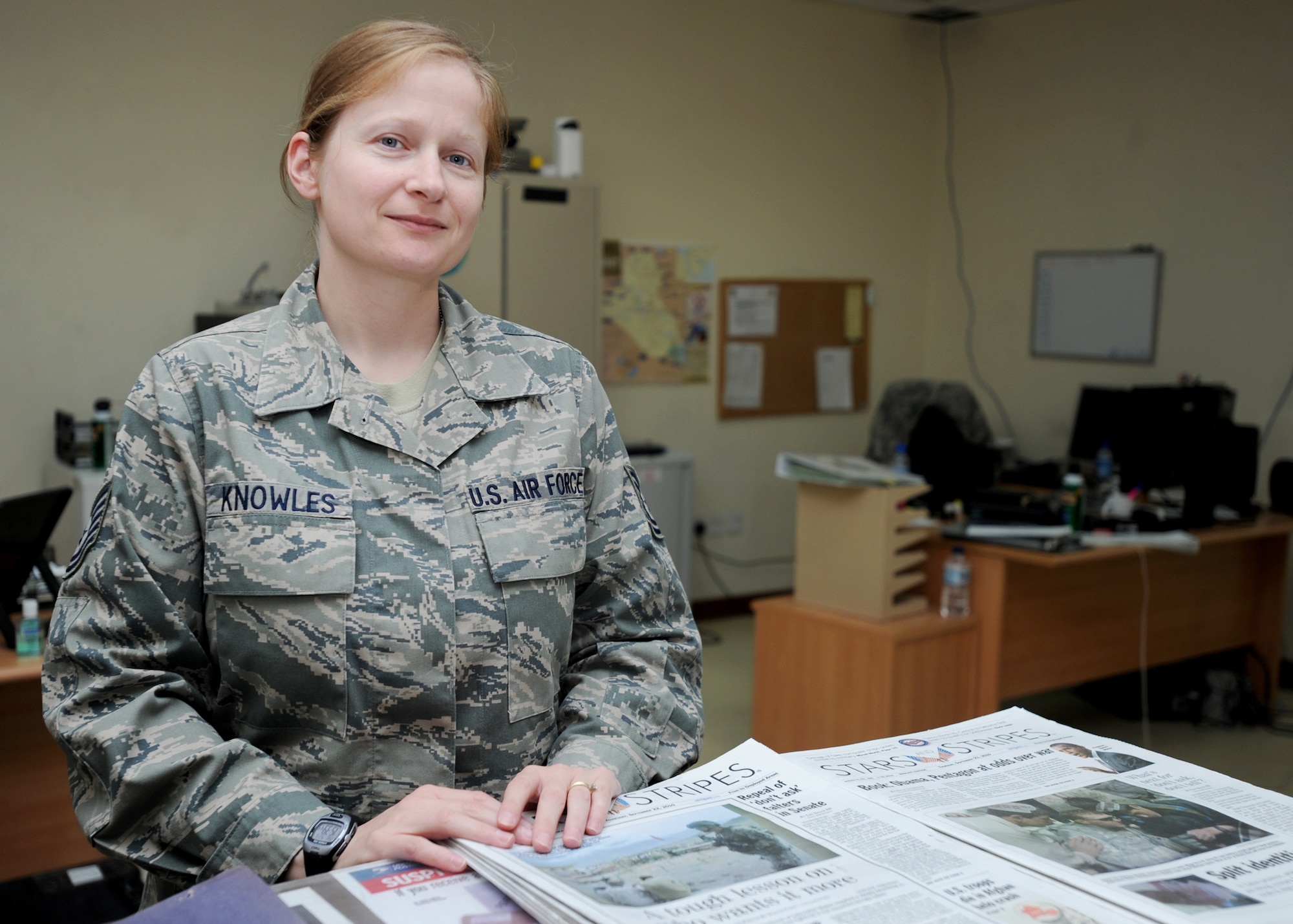 Tech Sgt. Florida Knowles is deployed from the 81st Training Group, Keesler Air Force Base, Biloxi, Miss.