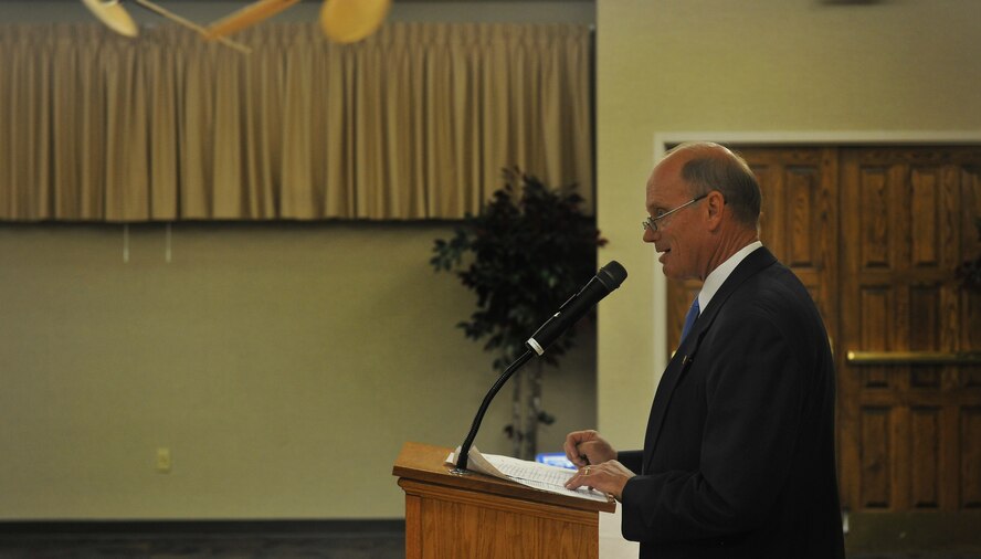 MOODY AIR FORCE BASE, Ga. -- Retired Maj. Gen. John Folkerts, was the guest speaker during an Air Force birthday ceremony here Sept. 20. (U.S. Air Force photo/Airman 1st Class Joshua Green)
