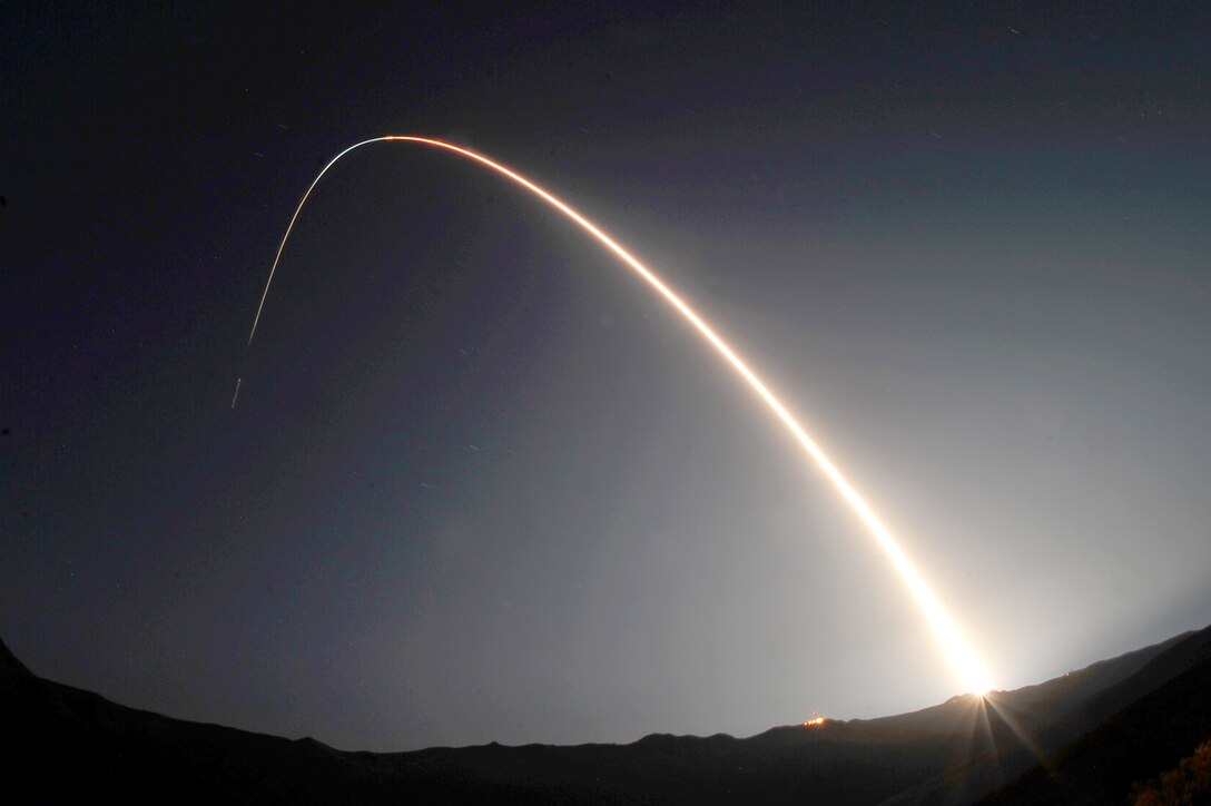 Officials launched a Minotaur IV rocket Sept. 25, 2010, at Vandenberg Air Force Base, Calif. The Minotaur IV launched the Space-Based Space Surveillance satellite, a first-of-its-kind satellite that can detect and track orbiting space objects from space. (U.S. Air Force photo/Senior Airman Andrew Lee)