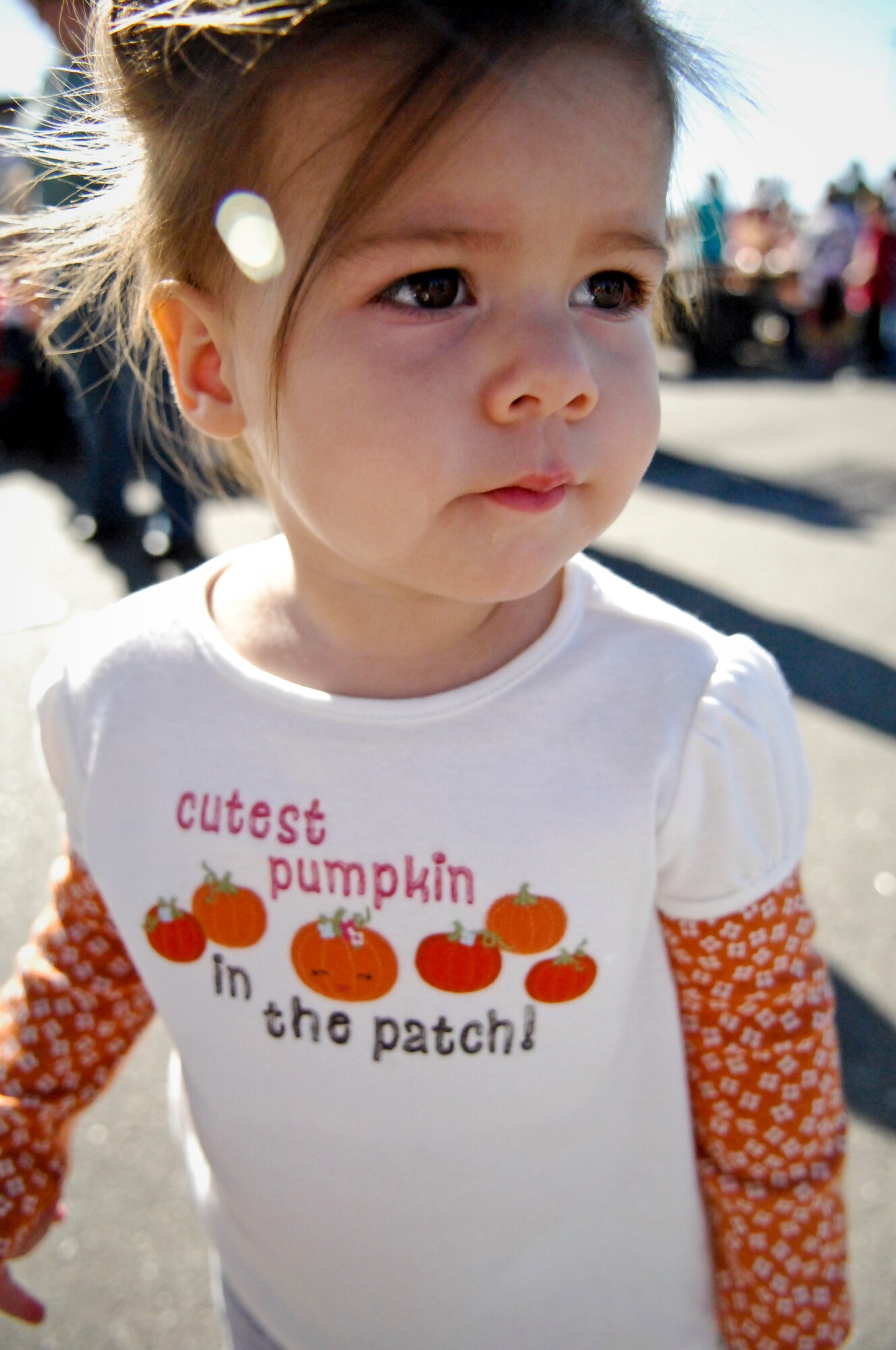 MINOT AIR FORCE BASE, N.D. -- Air Force Global Strike Command Airmen and their families at Minot AFB celebrated the beginning of autumn during the 12th Annual Fall Festival in the Base Exchange parking lot here Sept. 25. Pumpkin-bowling, face and hair painting, creating balloon animals and scarecrow-making were among some of the activities enjoyed by all. (U.S. Air Force photo by Capt. Genieve David)