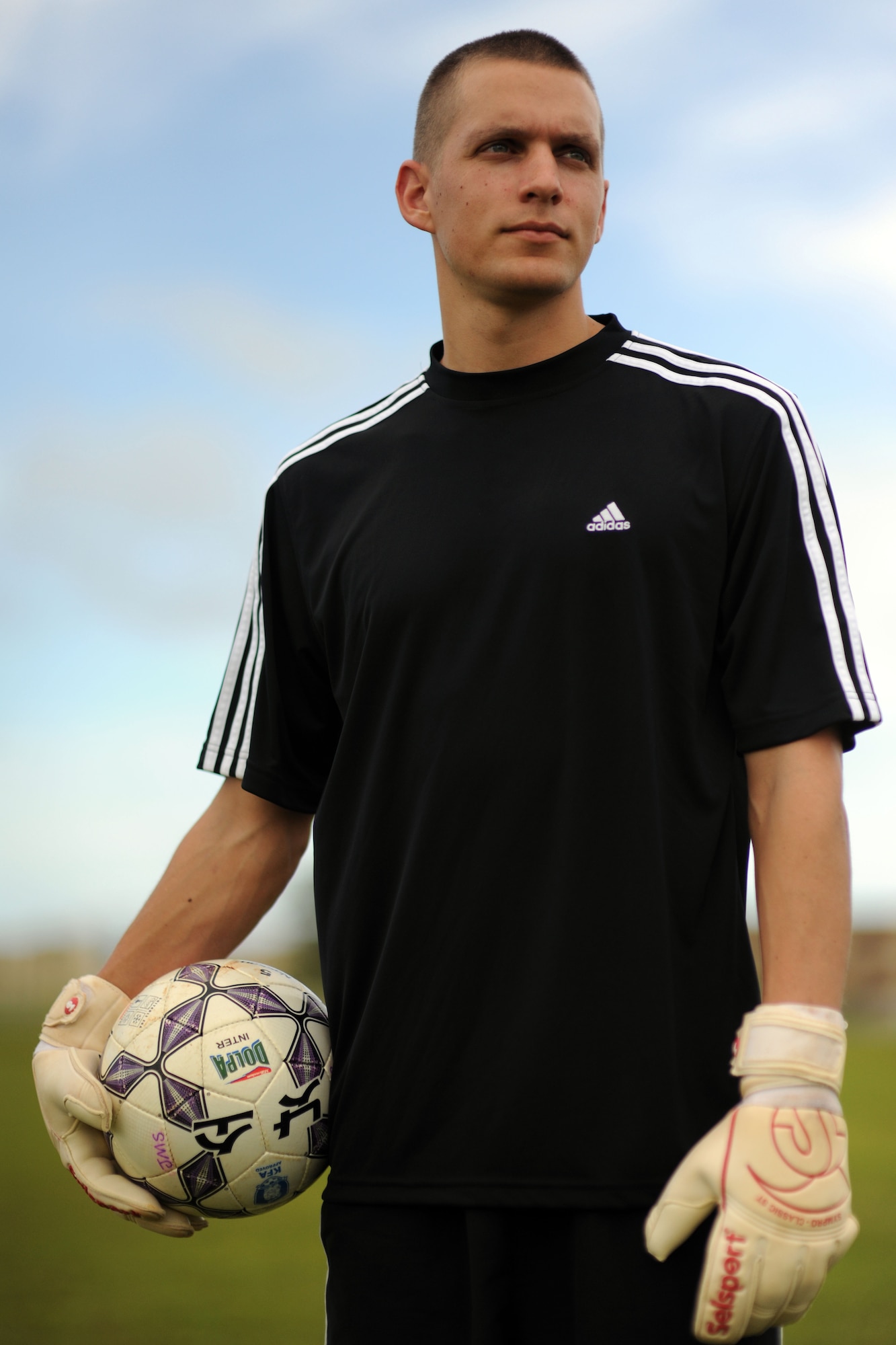 Airman 1st Class Jeffrey Schultze, 36th Wing Public Affairs photographer, was selected to attend the Air Force soccer trials at Hurlburt Field, Fla., Oct. 1-18. He will be competing for the right to play on the All-Air Force soccer team. (U.S. Air Force photo/Airman Julian North)