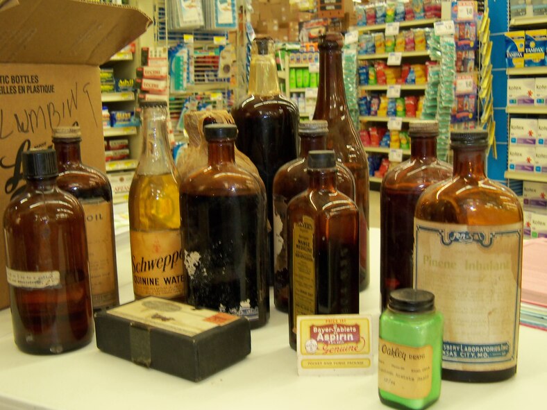 The Vance Drug Drive conducted on 25 September 2010, collected a varied assortment of expired medication. (US Air Force Photo)