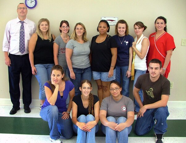 Ten spouses of Joint Base Charleston active-duty members recently completed a free phlebotomy course funded by the Air Force Aid Society in collaboration with Trident Technical College's Division of Continuing Education and Economic Development. The investment has provided the spouses a skill which can provide an earning potential of approximately $23,000 annually. (Courtesy photo)