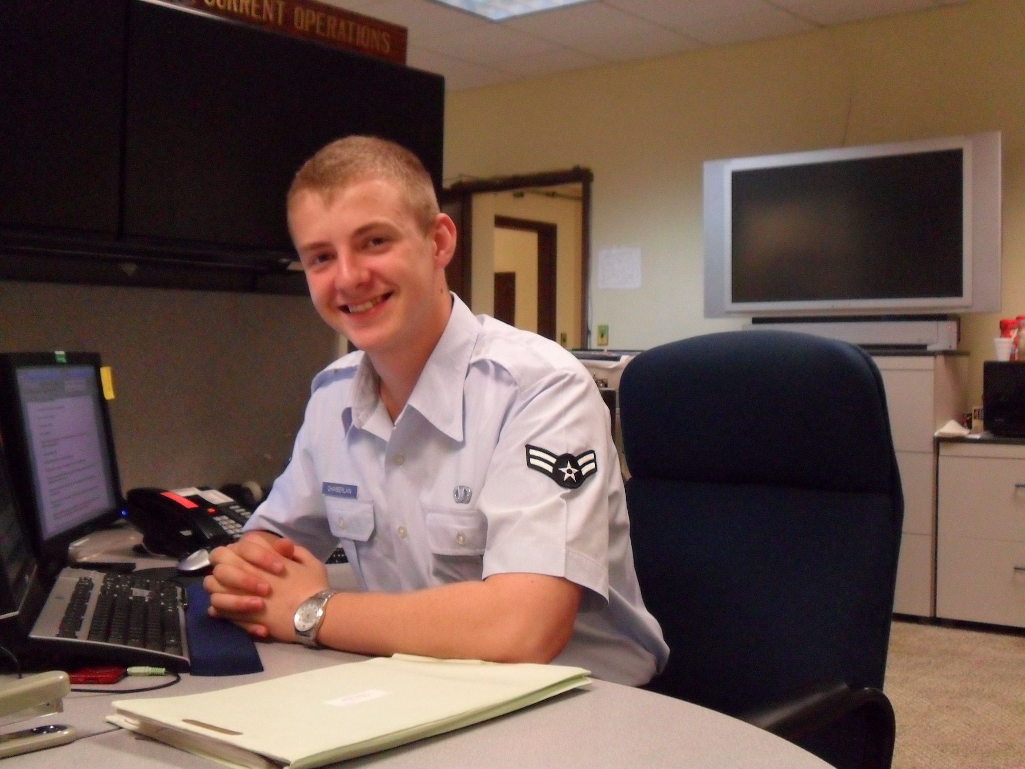 Airman 1st Class Christopher Chamberlain, 51st Operations Support Squadron