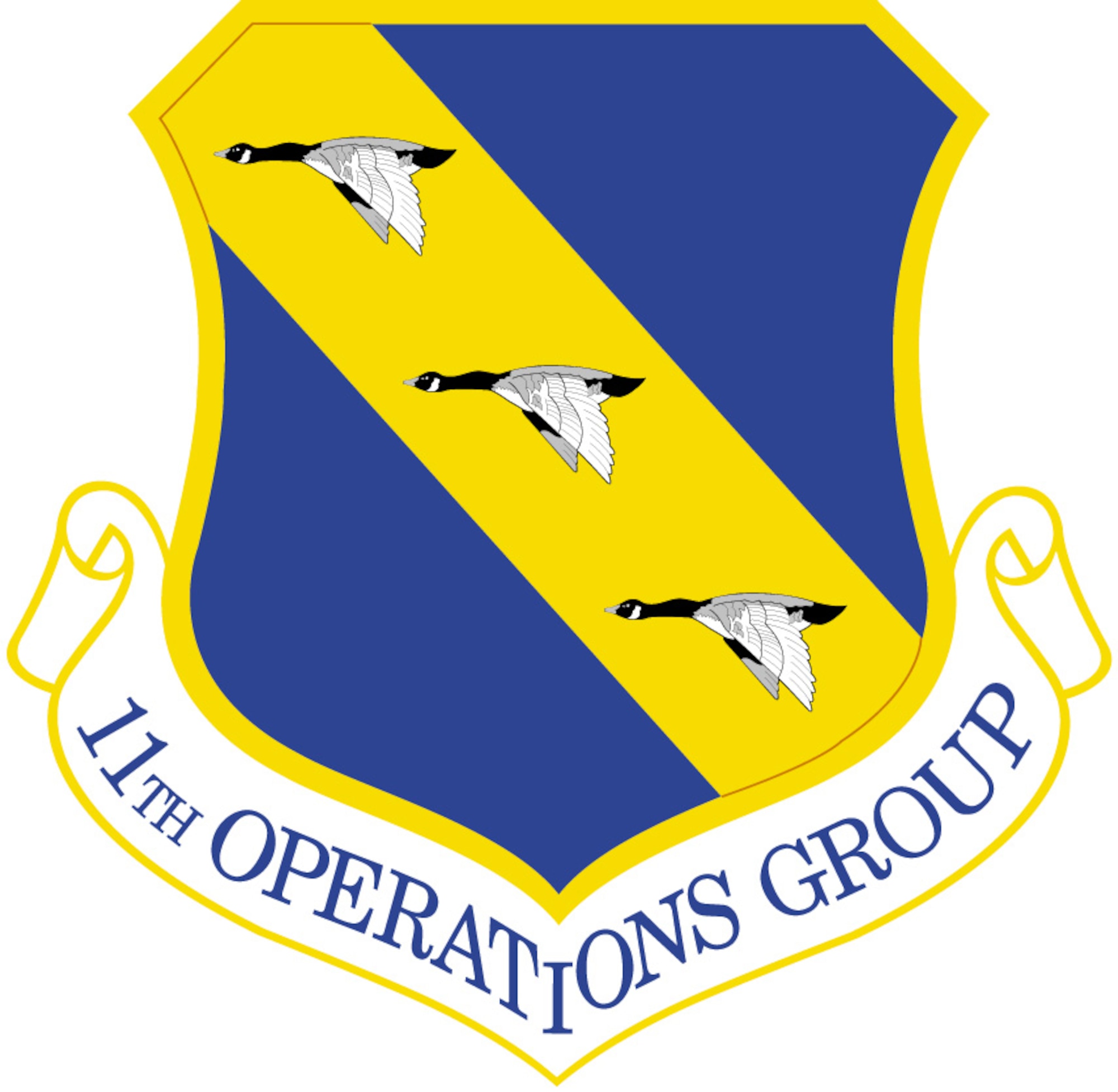 11th Operations Group shield (color), U.S. Air Force graphic
