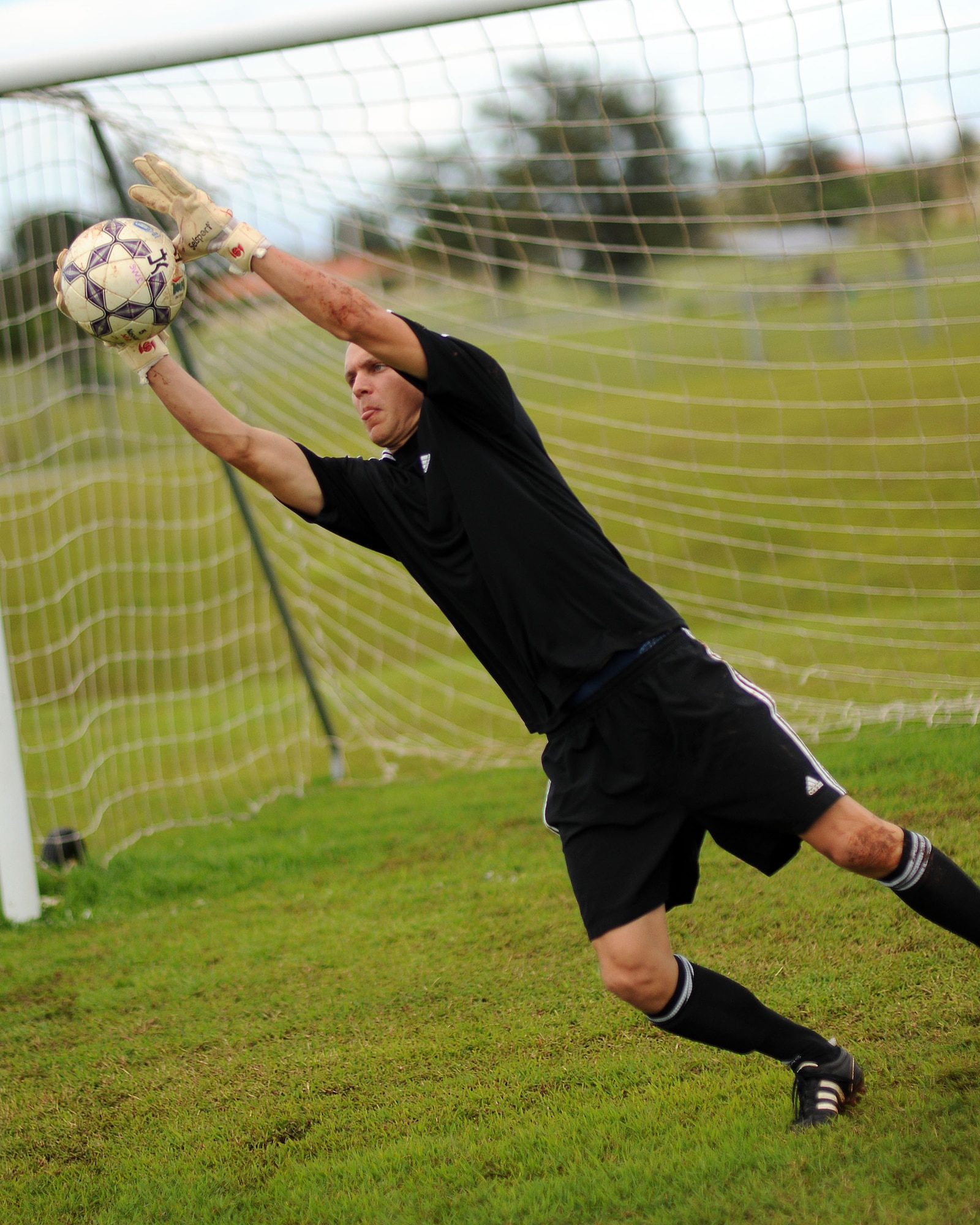 Airman 1st Class Jeffrey Schultze, 36th Wing Public Affairs photographer, was selected to attend the Air Force soccer trials at Hurlburt Field, Fla., Oct. 1-18. He will be competing for the right to play on the All-Air Force soccer team. (U.S. Air Force photo/Airman Julian North)