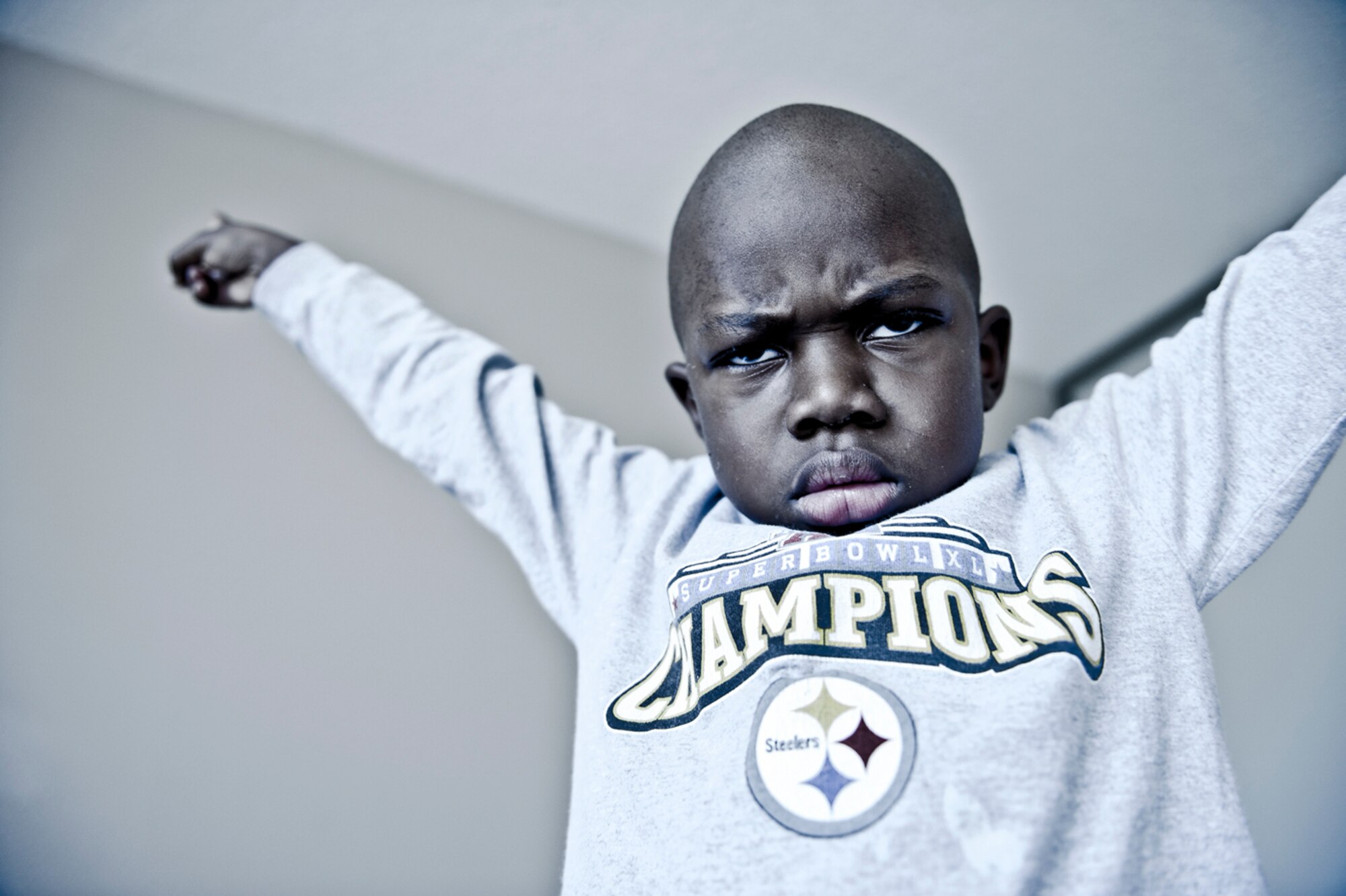 Following in the footsteps of his mom and his grandpa, Nathaniel is learning to be a die-hard Pittsburgh Steeler fan. Nathaniel?s parents appointed Ronald and Carol Lee as their son?s legal guardians. Raising Nathaniel has helped them deal with the grief of losing their daughter and son-in-law.
(Photo by Samuel Bendet)