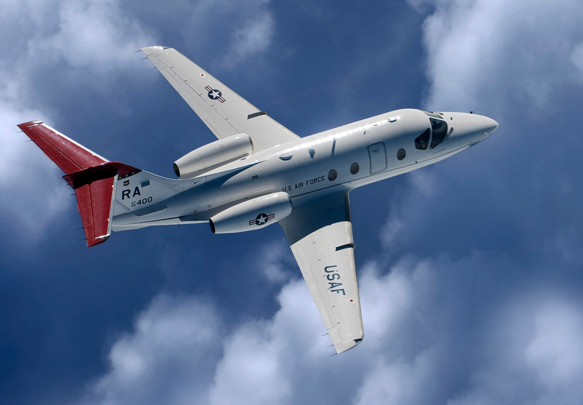T-1A Jayhawk flies over Texas. A supporting photo for the article It Ain't Over Till it's Over.
(Photo by TSgt Samuel Bendet)