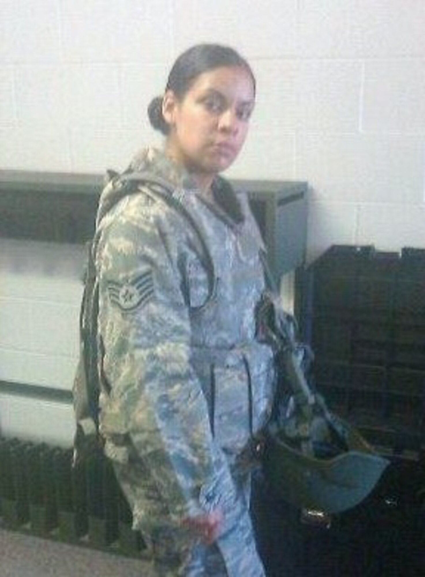 Staff Sgt. Diana Sturdivant deployed from Headquarters Air Combat Command A1 Directorate of Manpower, Personnel and Services at Langley Air Force Base, Va., to serve as the Strength Management NCOIC for U.S. Forces Afghanistan J1. She is responsible for accurately accounting for USFOR-A and reporting to U.S. Central Command. (Courtesy photo)