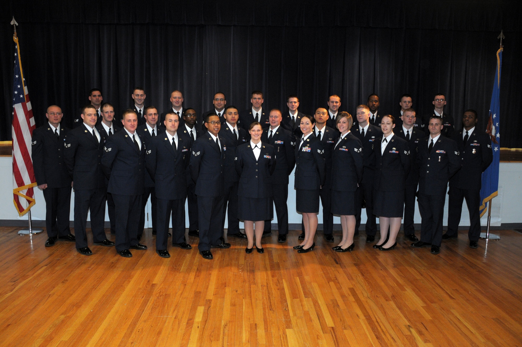 F. E. Warren Air Force Base Airmen Leadership School Class 11D. (U.S. Air Force photo by Blaze Lipowski)