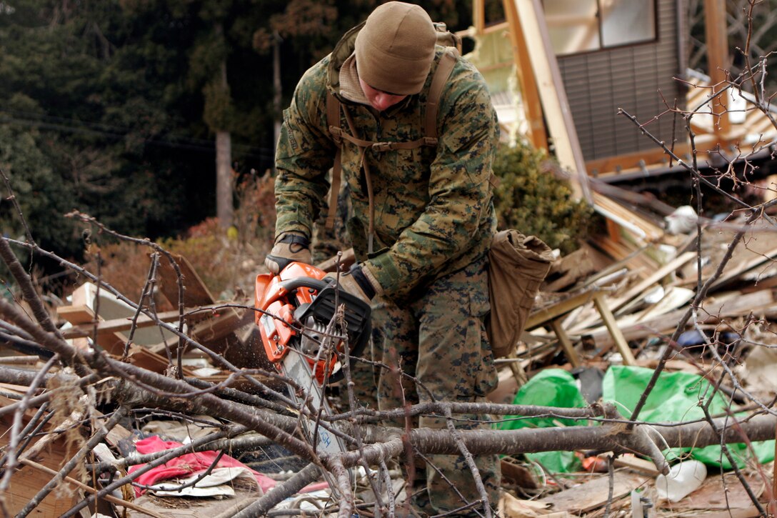 Debris litters a flooded street at Uranohama Port in the aftermath of the earthquake and subsequent tsunami that struck the region.  The 31st MEU's involvement in Operation Tomodachi is part of a larger U.S. government response, after a 9.0 earthquake and subsequent tsunami struck Japan causing widespread damage.  The 31st MEU is ready to support our Japanese partners and to provide assistance when called upon.