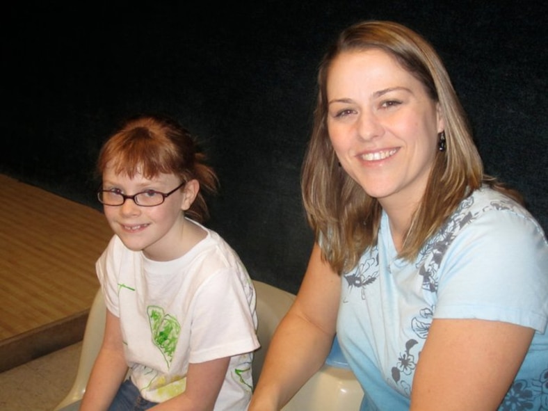 The Dyess 56 Club hosted a Big for a Day event March 12 at the bowling alley here for Abilene children who are waiting for a Big Brother or Sister.