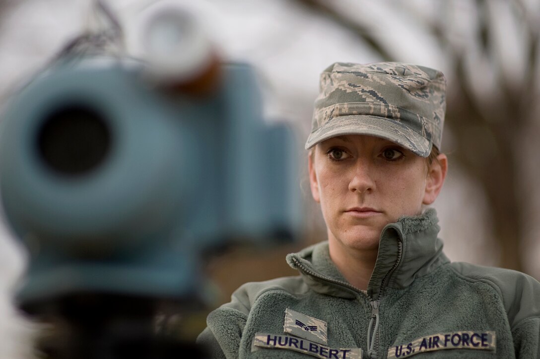 Senior Airman Anna Hurlbert monitors radiation levels in the air March 24, 2011, at Yokota Air Base, Japan, in support of Operation Tomodachi. Hurlbert is assigned to the 18th Aerospace Medicine Squadron. (U.S. Air Force photo by/Master Sgt. Jeromy K. Cross)