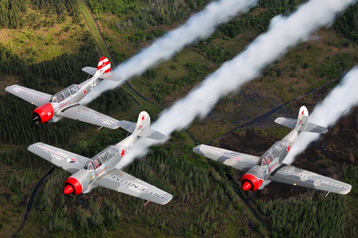 The Aerostars, a precision aerobatic demonstration team will thrill skywatchers at the 2011 Air Expo on Joint Base Charleston, S.C., April 9. (Courtesy photo/The Aerostars)