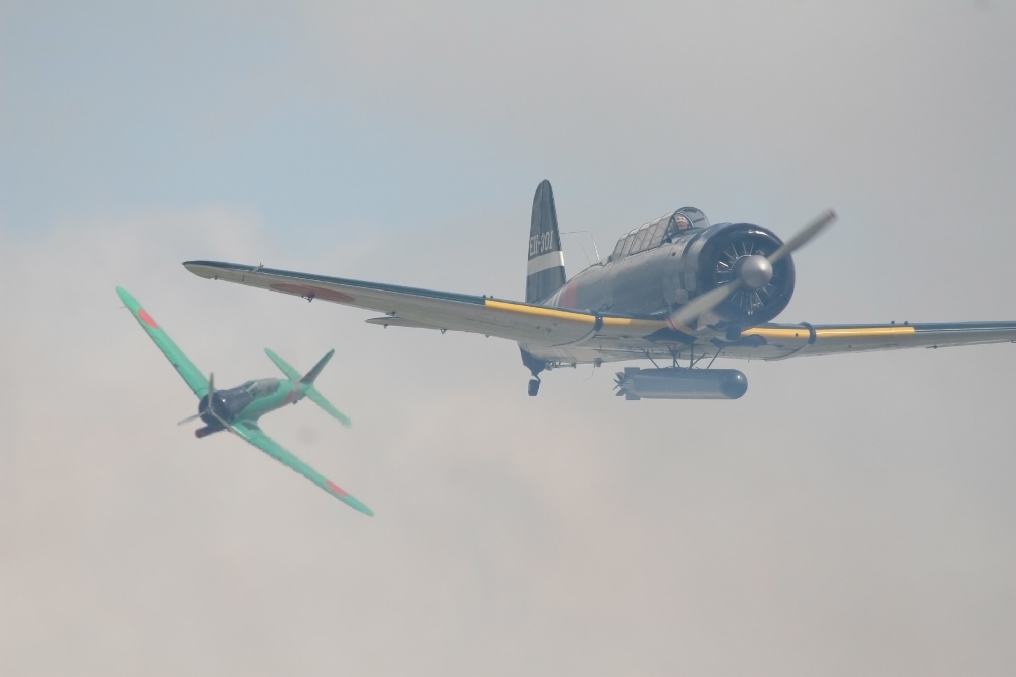 The Commemorative Air Force recreates the attack on Pearl Harbor at air shows around the country. The Tora group helps generations of individuals understand that war does not discrimintae in the pain in causes and courageous individuals on both sides lose their lives. (photo courtesy/Tora, Tora, Tora)