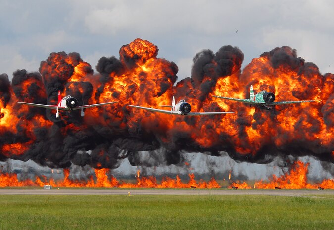 Tora, Tora, Tora recreates the Japanese attack on Pearl Harbor and will be performing at the Air Expo 2011 on Joint Base Charleston, April 9. (Photo courtesy/Tora, Tora, Tora)