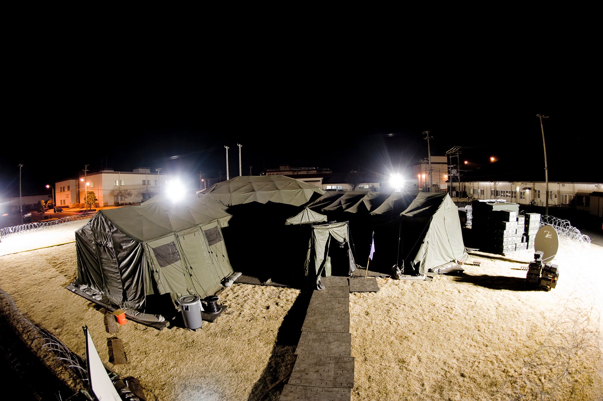 The Deployable Joint Command and Control System is currently deployed to Yokota Air Base, Japan, to provide communications in support of Operation Tomodachi. (U.S. Air Force photo/Master Sgt. Jeromy K. Cross)